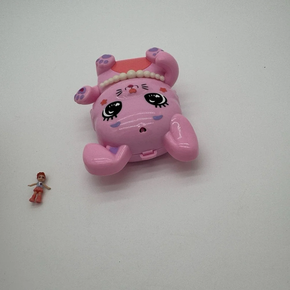 Polly Pocket Tea Party Bunny‎ Compact Playset W Figure Accessories